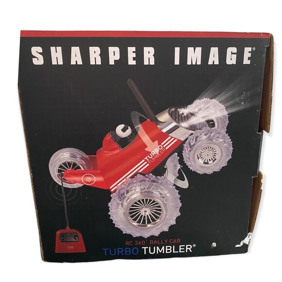 SHARPER IMAGE RC 360 RALLY CAR TURBO TUMBLER STUNT VEHICLE New in damaged box - Picture 1 of 9